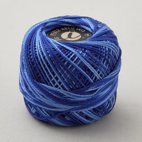 Missouri Star #8 Variegated Perle Cotton 10 Gram Ball - Navy (893)
