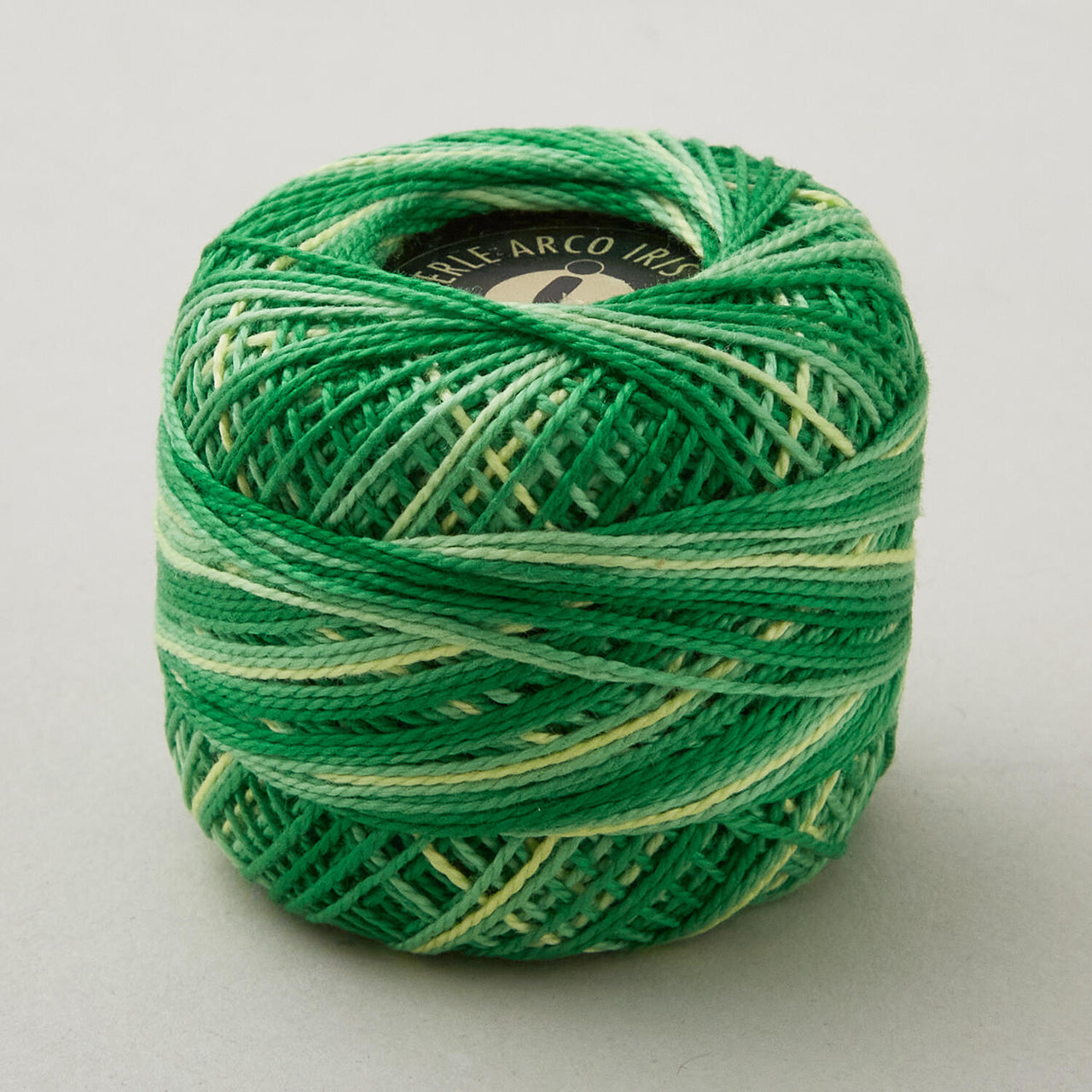 Missouri Star #8 Variegated Perle Cotton 10 Gram Ball - Grass Green (854)