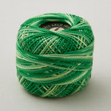 Missouri Star #8 Variegated Perle Cotton 10 Gram Ball - Grass Green (854)