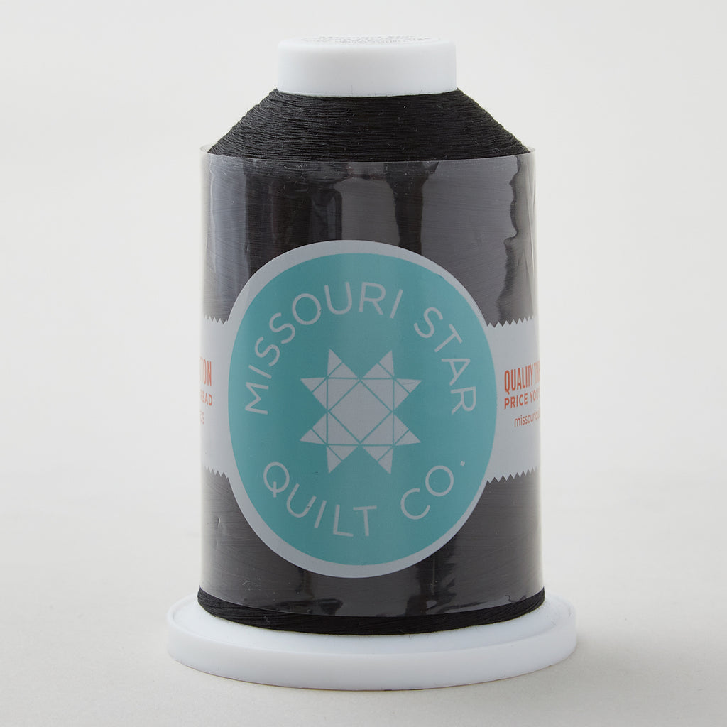 Missouri Star 50 WT Cotton King Spool Thread Black