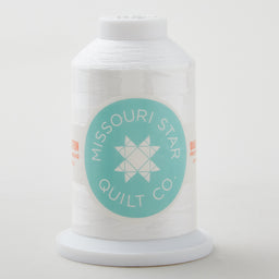 Missouri Star 50 WT Cotton King Spool Thread White