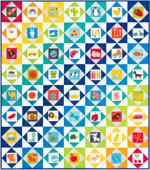 I Spy Economy Block Quilt - Bermuda