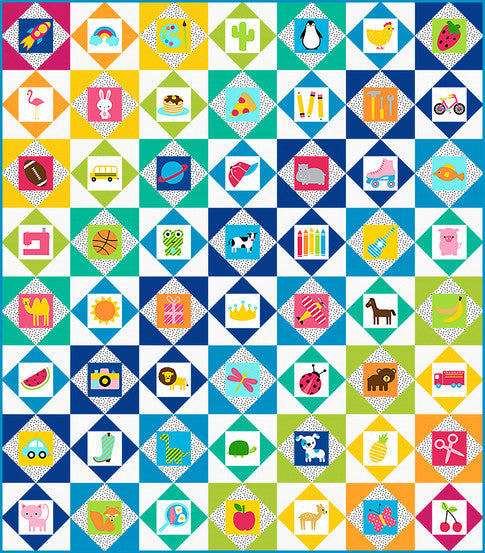 I Spy Economy Block Quilt - Spring