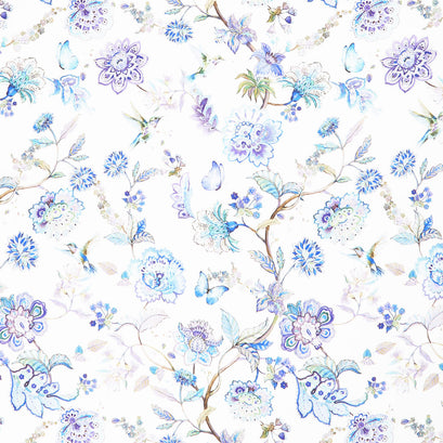 Daydreams - Large Floral Periwinkle Yardage