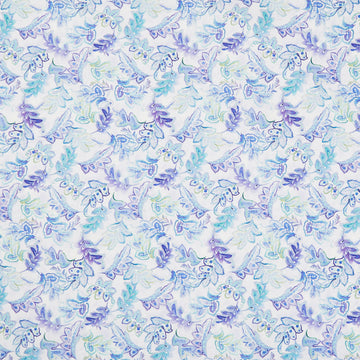 Daydreams - Large Leaves Periwinkle Yardage