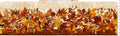Fall Leaves - Leaf Border Stripe Multi Yardage