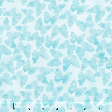 Butterfly Fantasy - Shadows Teal Yardage
