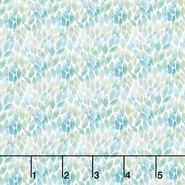 Butterfly Fantasy - Leaves Green Yardage