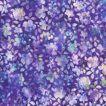 Allure - Patchwork Floral Purple Yardage