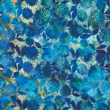 Allure - Mums Blue Yardage