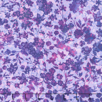 Allure - Flower Vines Purple Yardage
