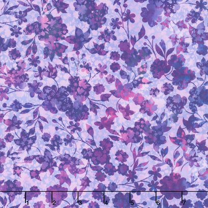 Allure - Flower Vines Purple Yardage