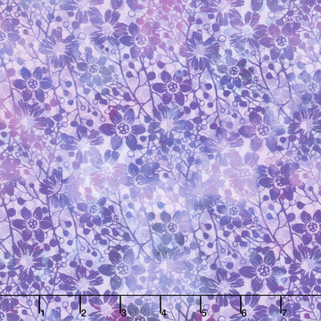 Allure - Shadow Flowers Purple Yardage
