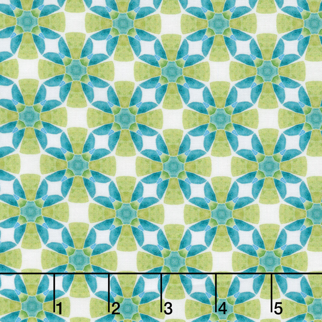 Dragon Friends - Geo Lime Yardage