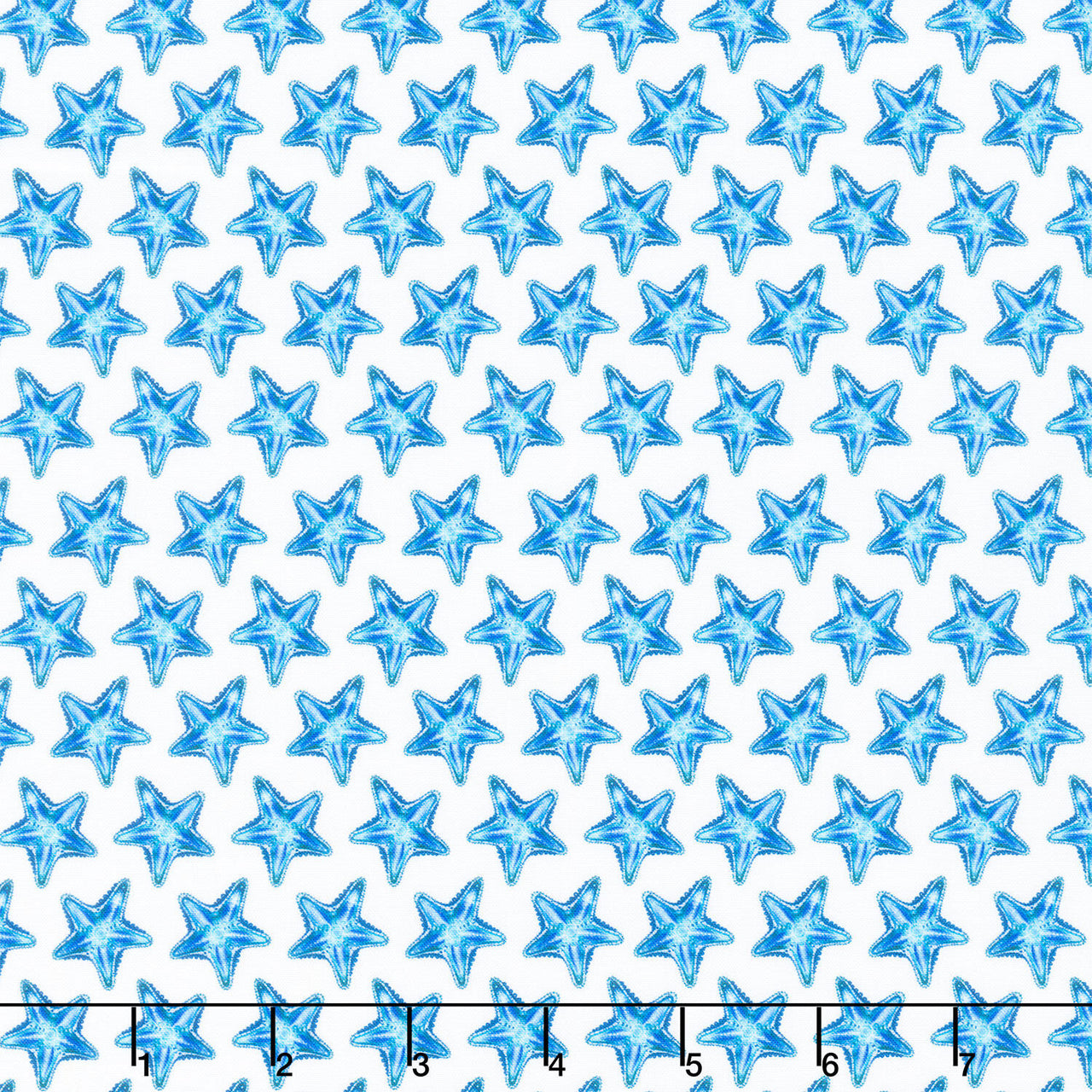 Wonders Of The Ocean - Starfish Blue Yardage