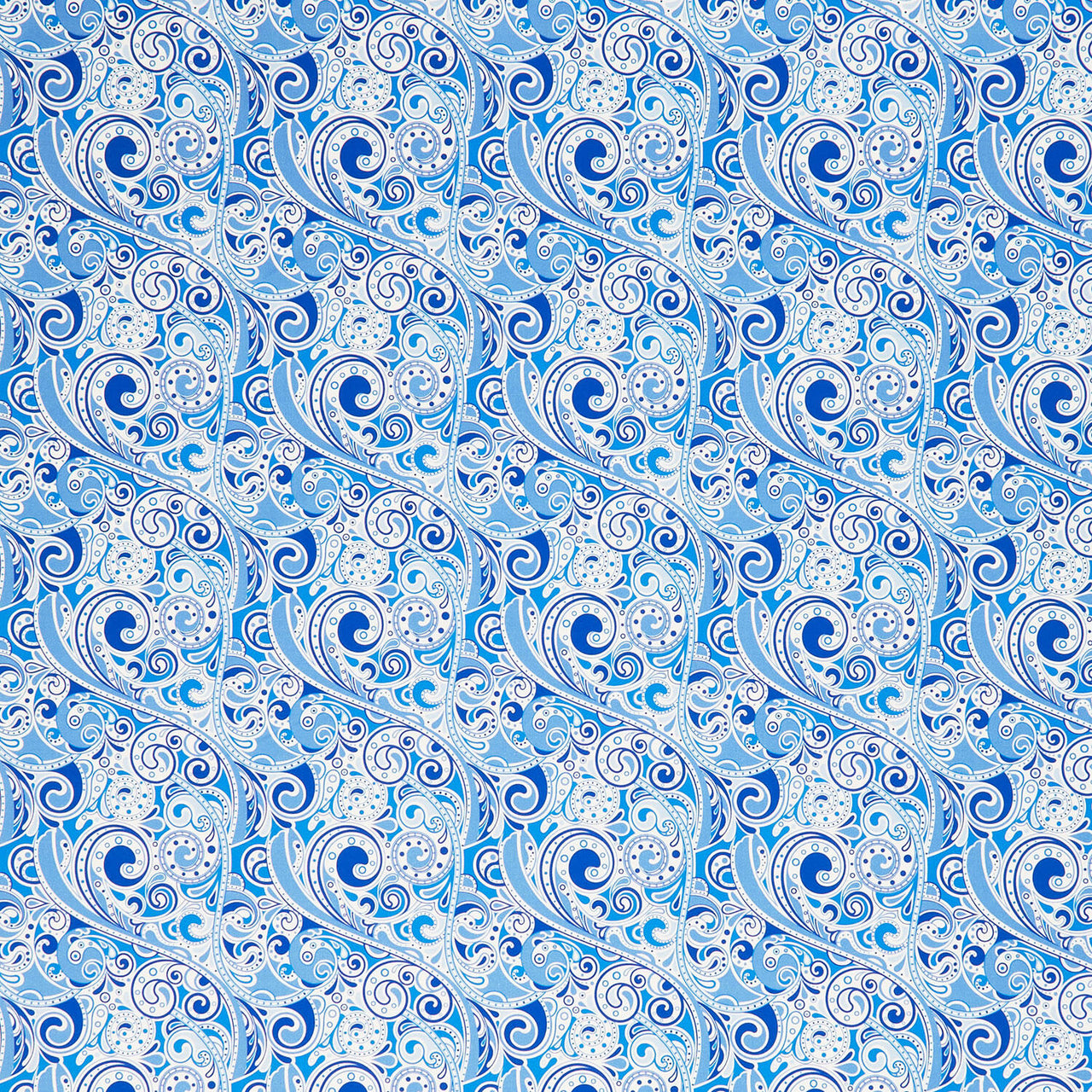 Wonders Of The Ocean - Sea Swirls Blue Yardage