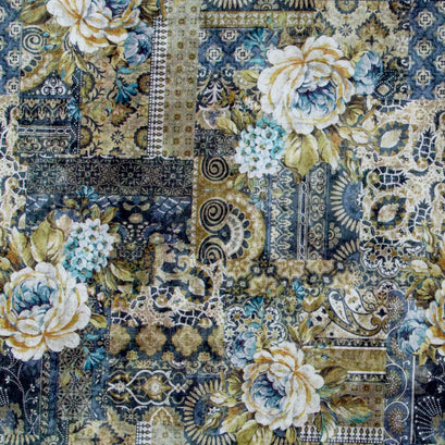 Carpet Bag Romance - Carpet Blue Yardage