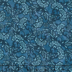 Carpet Bag Romance - Tonal Blue Yardage