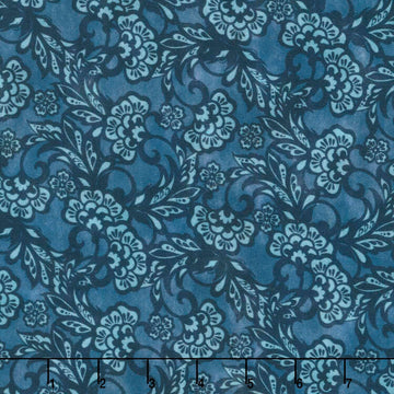 Carpet Bag Romance - Tonal Blue Yardage
