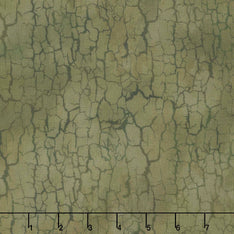 Carpet Bag Romance - Crackle Dark Green Yardage