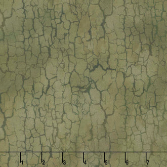 Carpet Bag Romance - Crackle Dark Green Yardage