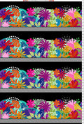 Flock Together - Border Stripe Multi Yardage