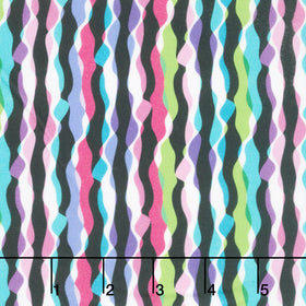 Flock Together - Wavy Stripe Jewel Yardage