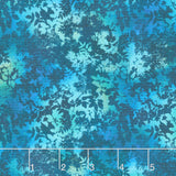La Luna - Leaves Teal Yardage