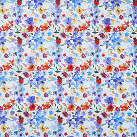 Blooming Day & Night - Garden Blue Yardage