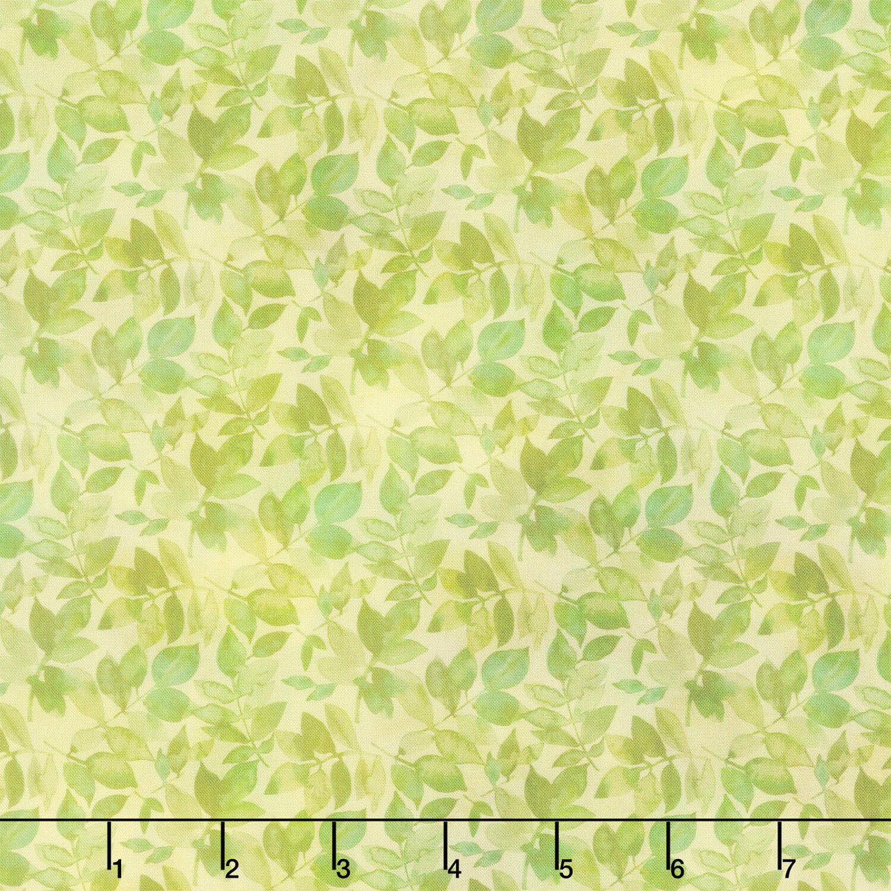 Blooming Day & Night - Leaves Green Yardage