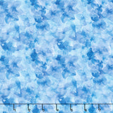 Blooming Day & Night - Hydrangea Blue Yardage