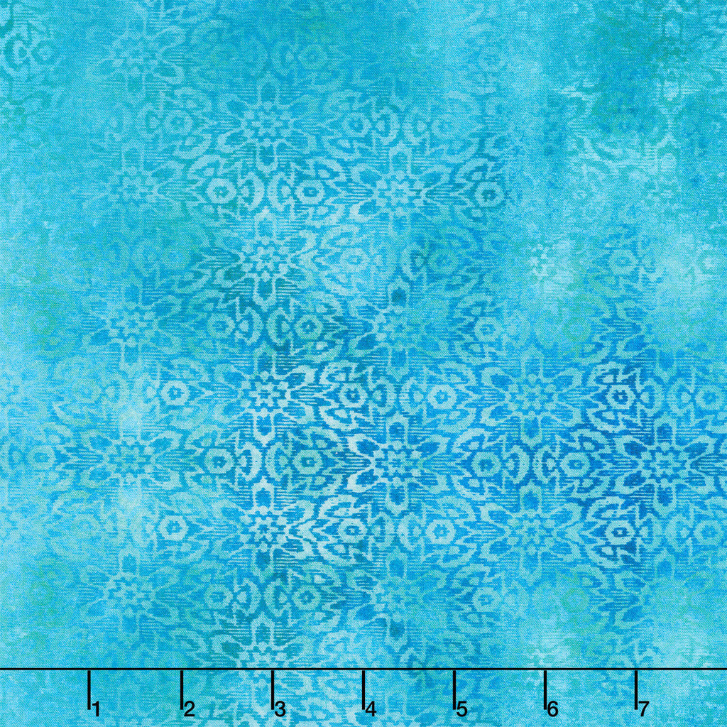 Evanescence - Lace Teal Yardage