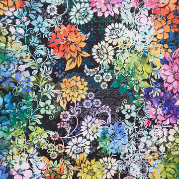 Felicity - Floral Black Yardage