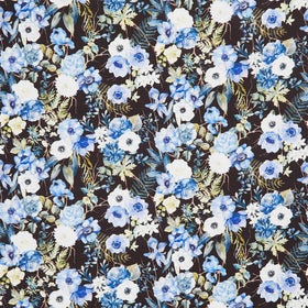 Sanctuary - Floral Black Yardage