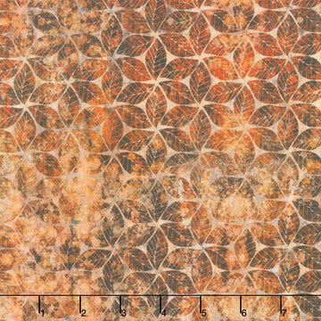 Autumn Elegance - Leaf Mosaic Multi Yardage