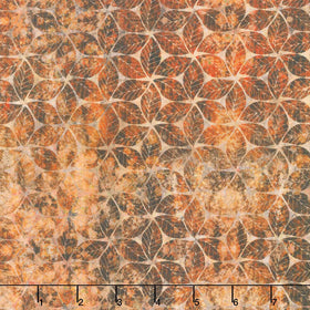 Autumn Elegance - Leaf Mosaic Multi Yardage