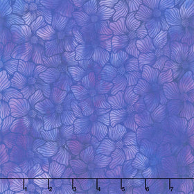 Dear Clara - Bloom Purple Yardage