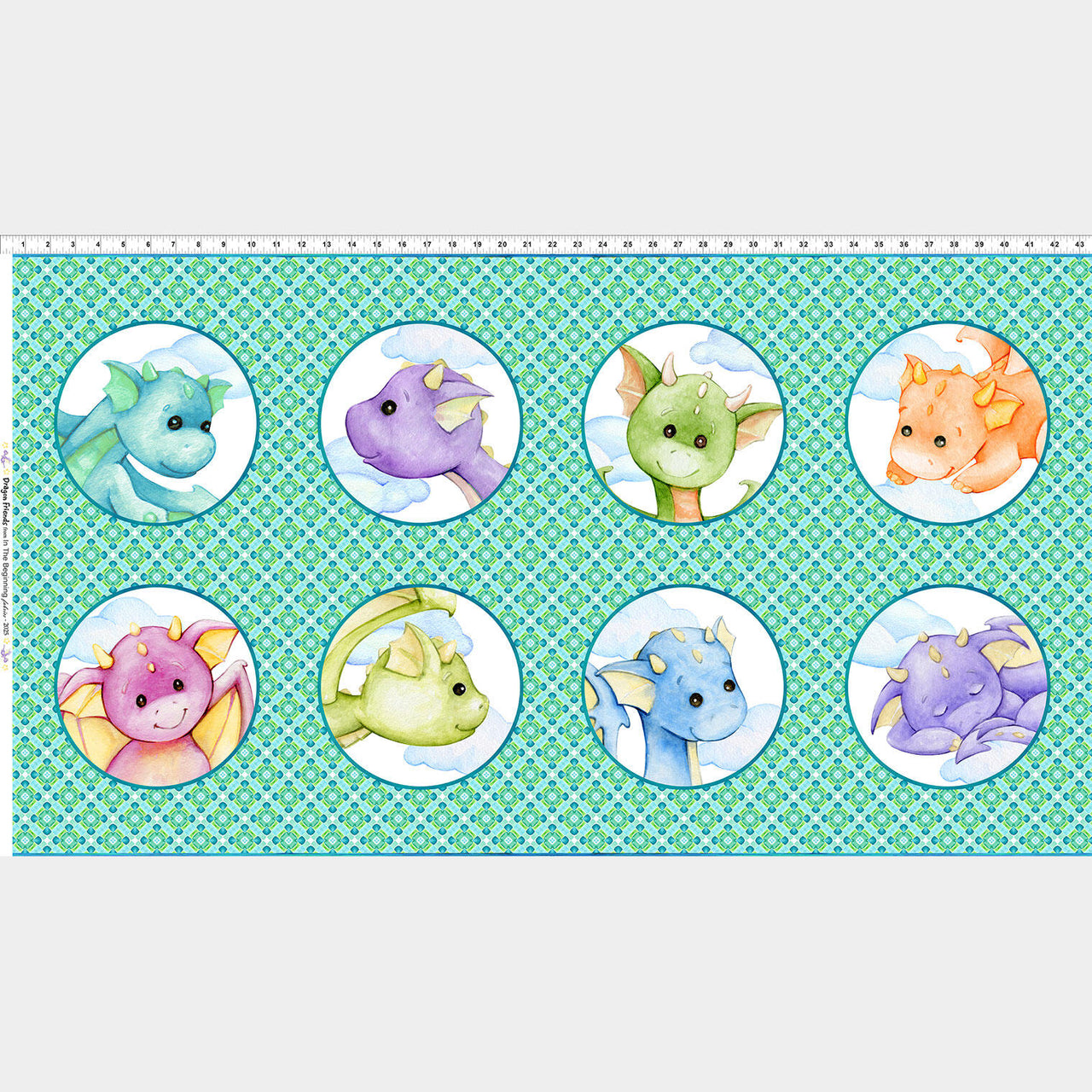 Dragon Friends - Dragon Faces Multi Panel