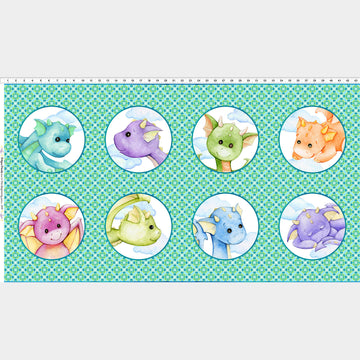 Dragon Friends - Dragon Faces Multi Panel