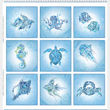 Wonders Of The Ocean - Sealife Blue Panel