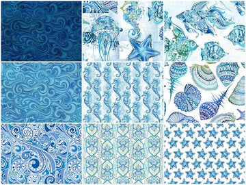 Wonders Of The Ocean Fat Quarter Bundle