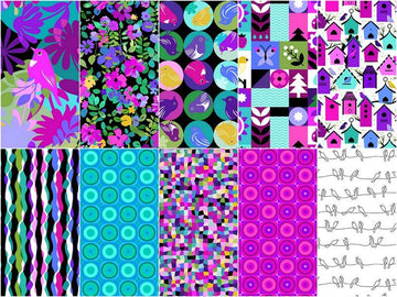 Flock Together Jewel 10" Squares