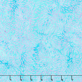 Tranquil Garden Batiks - Small Pressed Petals Chambray Yardage