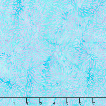 Tranquil Garden Batiks - Small Pressed Petals Chambray Yardage