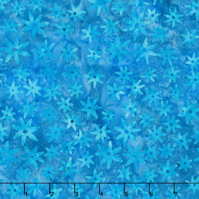 Tranquil Garden Batiks - Paper Whites Wave Yardage