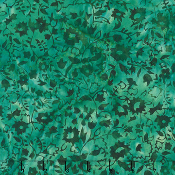 Meadow Sunshine Batiks - Stencil Floral Bermuda Yardage