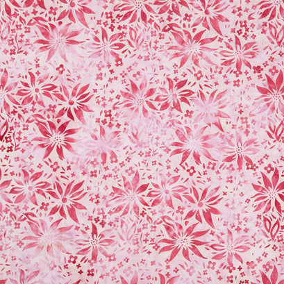 Meadow Sunshine Batiks - Large Floral Tea Rose Yardage