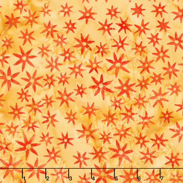 Meadow Sunshine Batiks - Paper Whites Marmalade Yardage