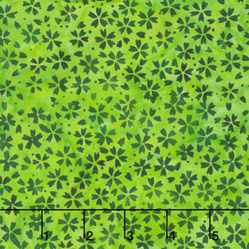 Meadow Sunshine Batiks - Small Floral Ivy Yardage