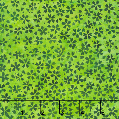 Meadow Sunshine Batiks - Small Floral Ivy Yardage